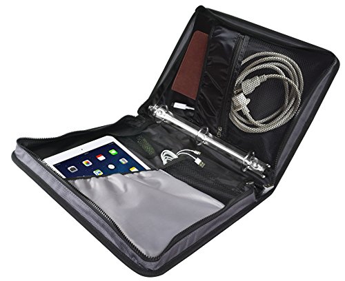 Vaultz Locking Zipper Binder, 2.28" X 11.22" X 14", Grey/Black (Vz03612) #TOP1