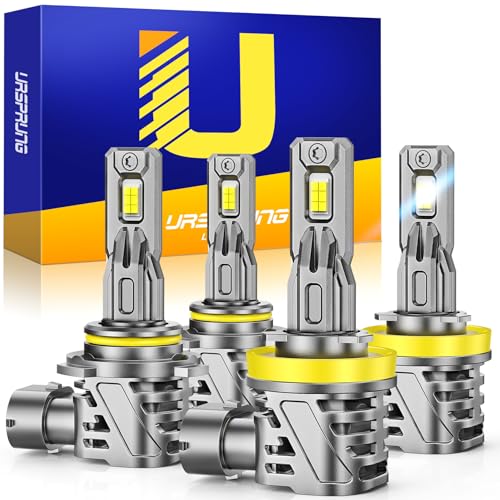 Ursprung 𝟐𝟎𝟐𝟔 𝐔𝐩𝐠𝐫𝐚𝐝𝐞𝐝 H11 9005 LED Bulbs Combo, 𝟏𝟐𝟎𝟎𝟎𝟎𝐋𝐌 𝟏𝟒𝐗