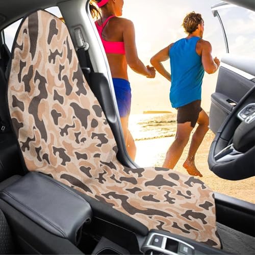 Image of Car Seat Towel Cover Waterproof & Non-Slip Green Polynesian Tattoo Automotive Vehicles Seat Cover Protectors Fashion Auto Interior Fit Most Car, Truck, SUV, or Van