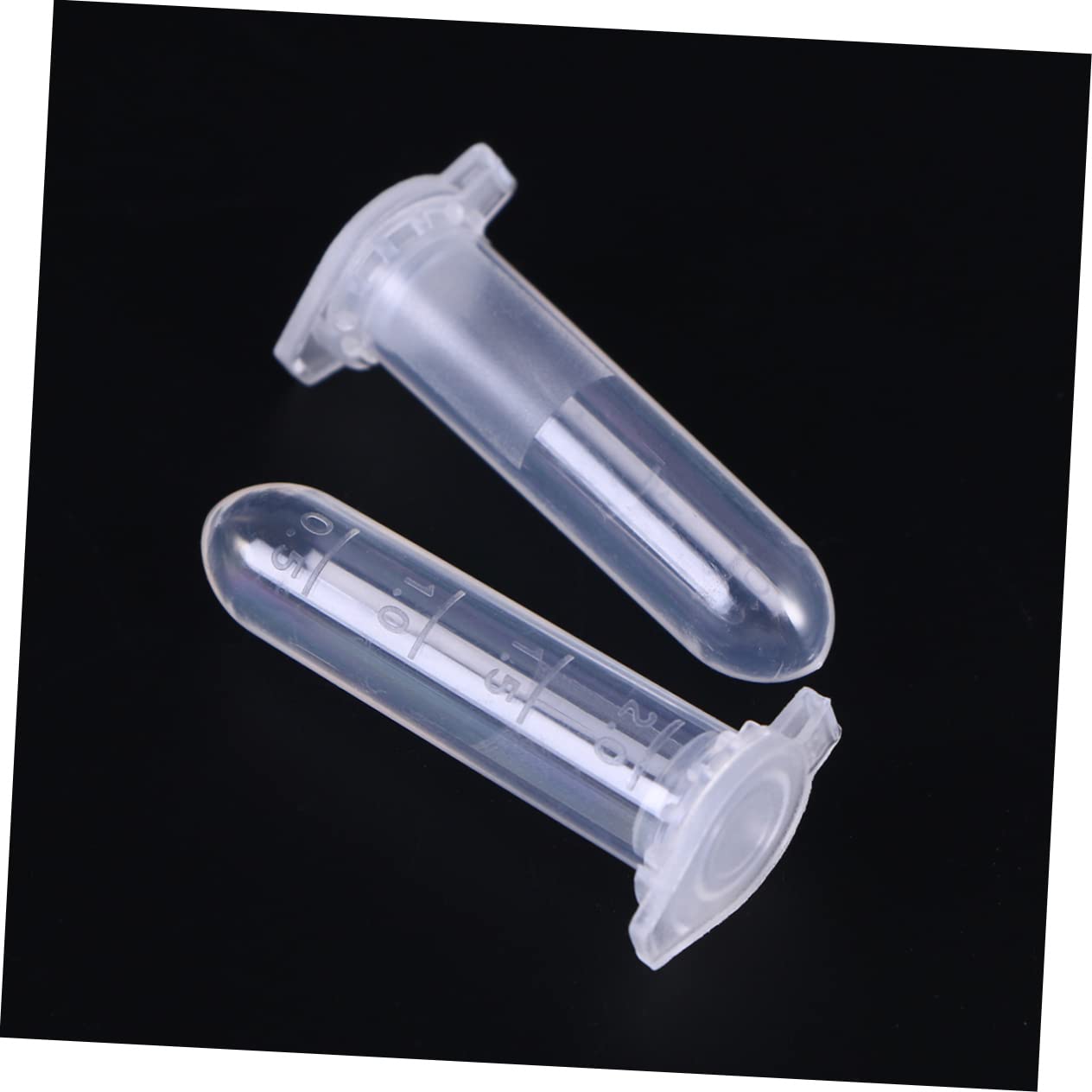GLEAVI Tubo de Centrífuga de 2ml con Base Redonda, Tapa y Escala, Plástico Blanco, 1000 Piezas, para Muestras y Laboratorio