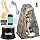 Ducha portátil caliente para camping con kit de tienda, calentador de inmersión 1000W, bomba recargable, tienda pop-up y balde plegable de 6.6 galones para exteriores