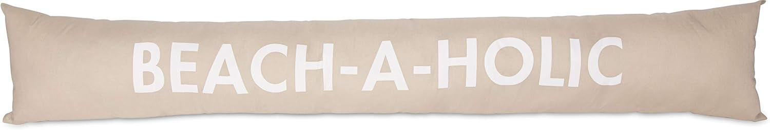 Pavilion - Beach-a-Holic - Tan Decorative Draft Stopper - Beach House Decor