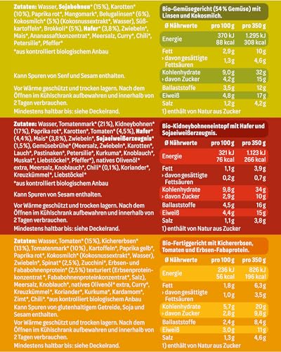 OATSOME® Herzhaft Probierpaket – 6er Bundle | Herzhafte Bio-Bowl | 100% Natürlich, Vegan & Ohne Zusatzstoffe | Schnelle Zubereitung | 6x350g