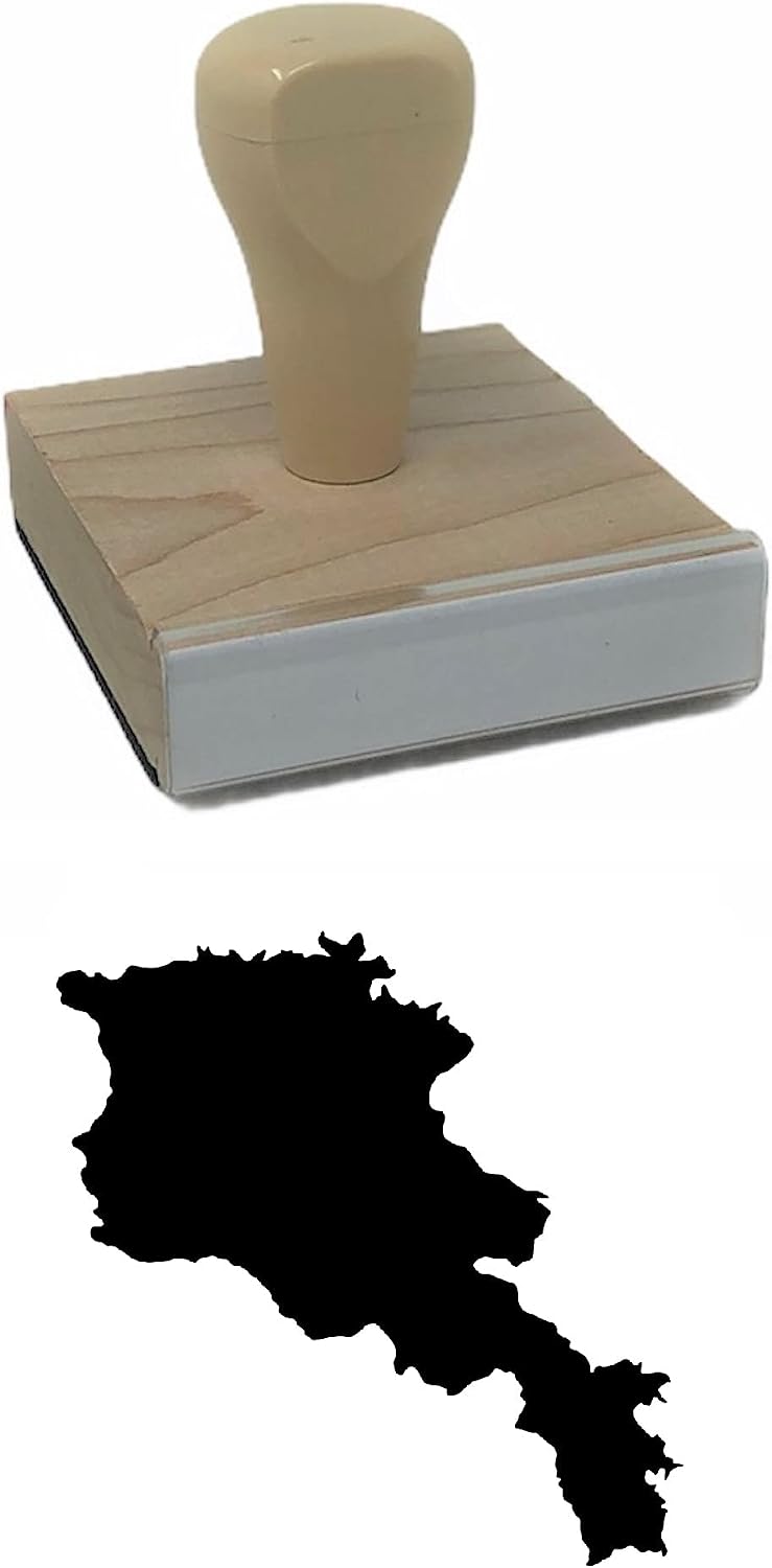 Armenia Country Rubber Stamp, 2 X 2'' Wood Stamp