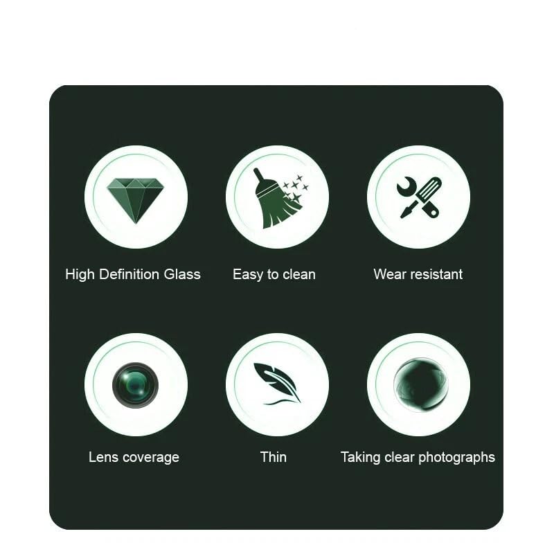 Image of HPTech Camera Lens Protector Compatible with Vivo X200 Pro | 3D Premium Tempered Glass | 9H Hardness | Ultra HD Clarity | Anti-Scratch Camera Guard | Easy Installation - Black (Pack of 1)