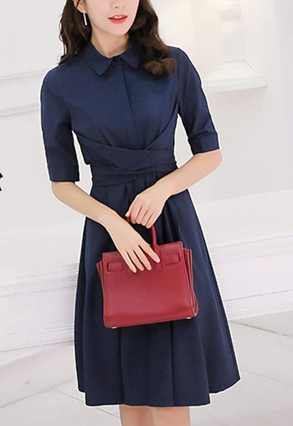 Amazon Co Jp ワンピース チュニックース 膝丈 五分袖 カシュクール xライン カジュアル クラシカル 服 ファッション小物 Amazon Co Jp ワンピース チュニックース 膝丈 五分袖 カシュクール xライン カジュアル クラシカル 服 ファッション小物