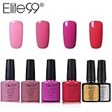 Esmalte semipermanente de Elite99 con una variedad de colores y diseños, es ideal para una manicura profesional.