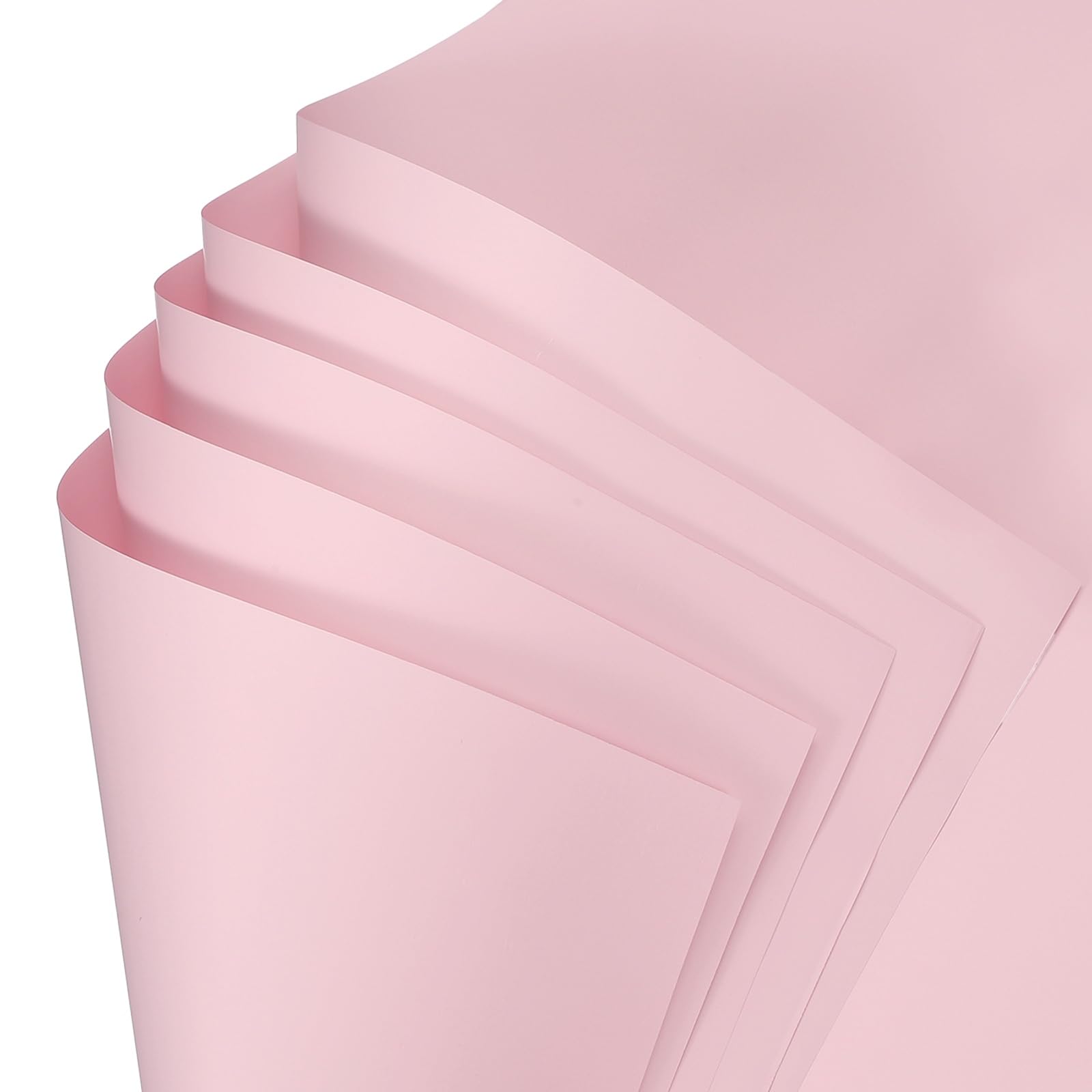 sourcing map 60 Sheets Flower Wrapping Paper, 21.5" x 21.5" Waterproof Floral Bouquet Wrapping Papers Florist Supplies for Wedding Party Gift Packaging DIY Crafts, Pink