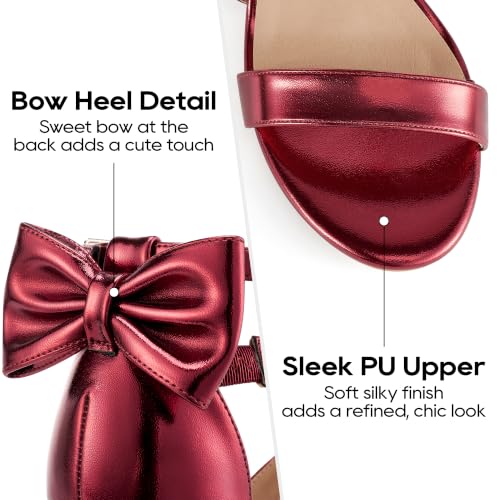 Image of Reimferce Comfortable Block Heels for Women: Cushioned Insole