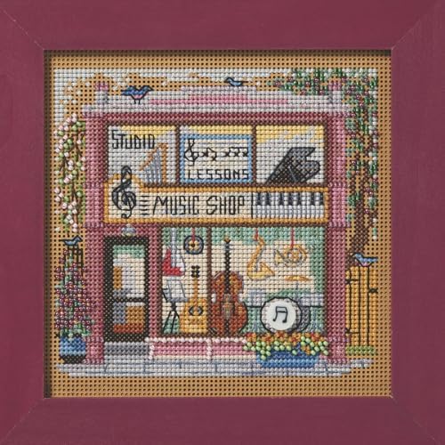 Mill Hill Music Shop Beaded Counted Cross Stitch Kit Buttons & Beads 2026 Spring Series MH142611, 5.25 x 5.25 inches, Multi image 4