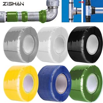 1.5/3M Multi-Purpose Self-Adhesive Strong Black Rubber Silicone Repair Waterproof Bonding Tape Rescue Self Fusing Wire (Color : Green Tape, Size : 300cm x 2.5cm)