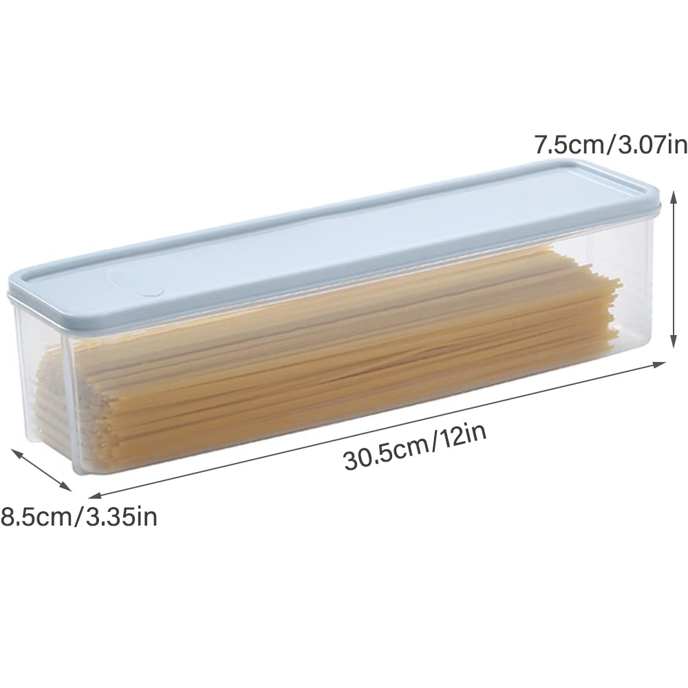 Set 2 Contenitori Per Pasta - Plastica PP, 30.5x8.5x7.8cm, Trasparenti, Con Coperchio, Per Spaghetti E Cereali - Foto 10