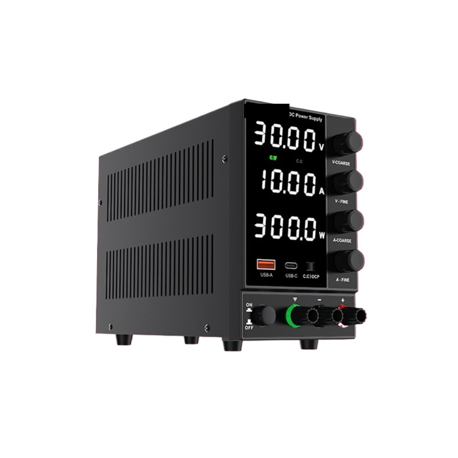 Alimentation à découpage réglable pour bureau avec écran LCD et port USB de charge