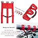 Danti 4X Roll Bar Grab Handles Grip Handle Fits for 1955-2022 Jeep Wrangler YJ TJ JK JKU JL JLU Sports Sahara Freedom Rubicon X & Unlimited 2 / 4Door (Heavy Duty Red)