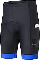ARSUXEO Men's 4D Padded Cycling Shorts with Phone Pockets - Breathable Quick-Dry Bike Shorts for Long Rides