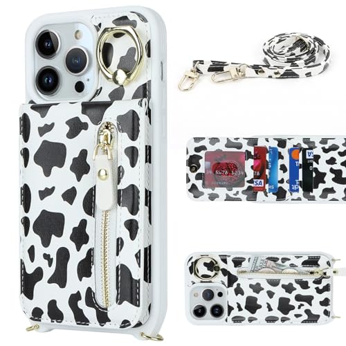 Zouzt for iPhone 14 Pro Max Case with Cord and Card Holde - Image 3