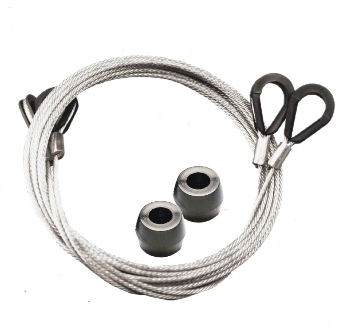 Genuine Garador MK3C Canopy Garage Door Cables and Roller Repair Kit with Cables and Nylon Guide Rollers, Grey