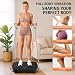 Vibration Plate Exercise Machine, Vibration Plate for Lymphatic Drainage Weight Loss, 130 Levels Vibrating Plate with Knee Pads Bluetooth, Shake Plate with 450 Lbs Capacity Full Body Workout Equipment