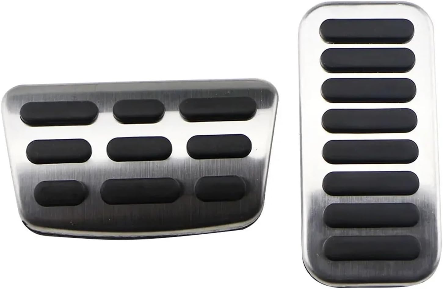 Car Pedal Pads Pedals Compatible for Hyundai Elantra Accent I30 IX35 IONIQ Veloster Encino Kona Venue LAFESTA Brio Stainless Steel Car Gas Brake Clutch(AT pedal)