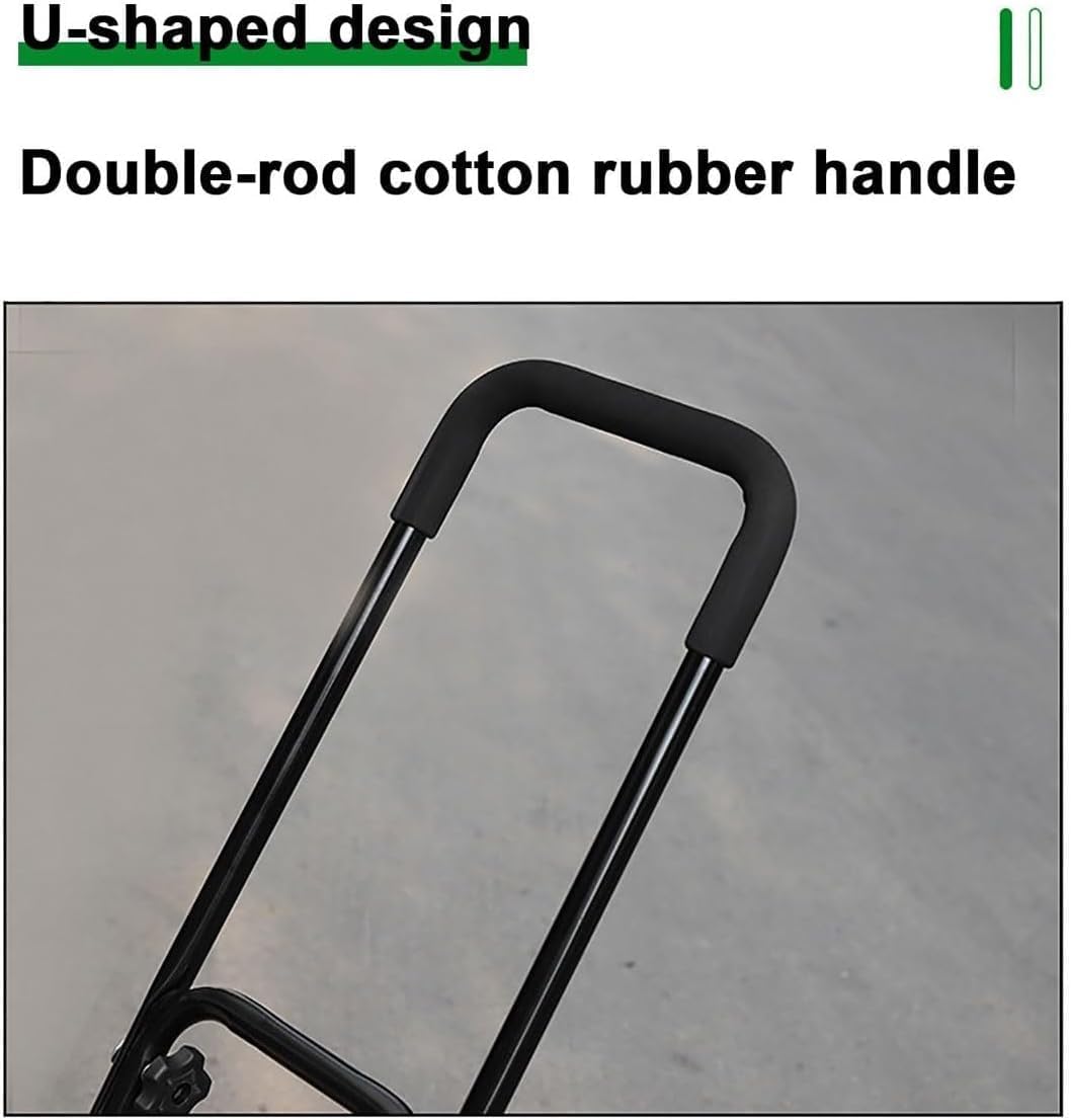 ELEFOCUS Heavy-Duty Rolling Snow Shovel with Adjustable Handle, 74 * 42cm Wide Dual-Purpose Ice and Snow Removal Blade, with Wheels