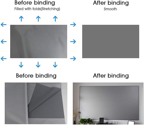 Miniatura 6 de Pantalla de proyector, pantalla de proyección de proyector, 72 pulgadas, 84 pulgadas, 100 pulgadas, 120 pulgadas, 130 pulgadas, pantalla de