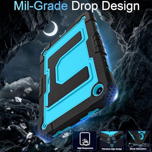 Image of for Samsung Galaxy Tab A11+ /A9+ 11 Inch Galaxy A11 Plus Case | Heavy Duty Shockproof High-Impact Protective Cover for Samsung Galaxy A11+ Case Samsung A11 /A9 Plus Tablet Cases,Black Blue