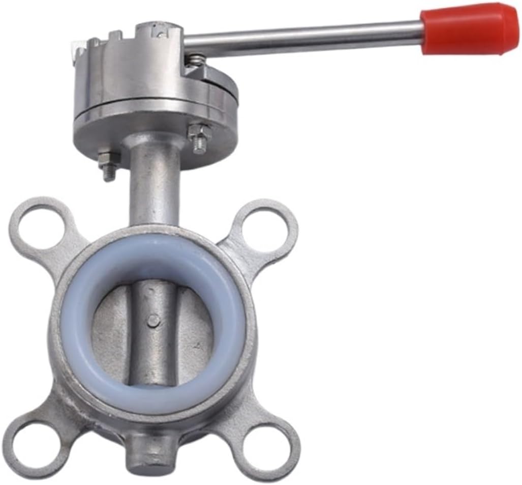 SS201/SS304 Stainless Steel Sanitary Wafer Butterfly Valve DN80/DN100/DN125/DN150 for Homebrew Dairy(SS201,DN125)