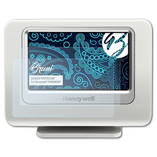 Preisvergleich Produktbild Bruni Schutzfolie kompatibel mit Honeywell THR928SRT Folie, glasklare Displayschutzfolie (2X)