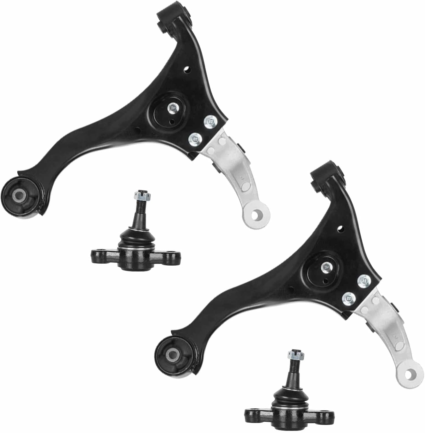 Front Driver & Passenger Side Lower Control Arms Assembly + Ball Joints Suspension Kit for Hyundai Sonata 2006-2010 (4pc)
