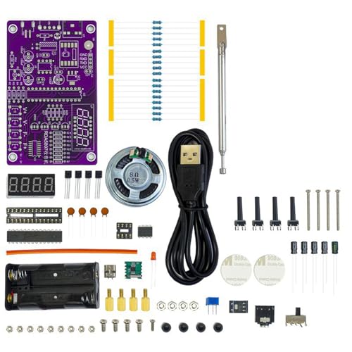 Kit de sintonizador de radio con módulo de placa interactivo para soldar 4