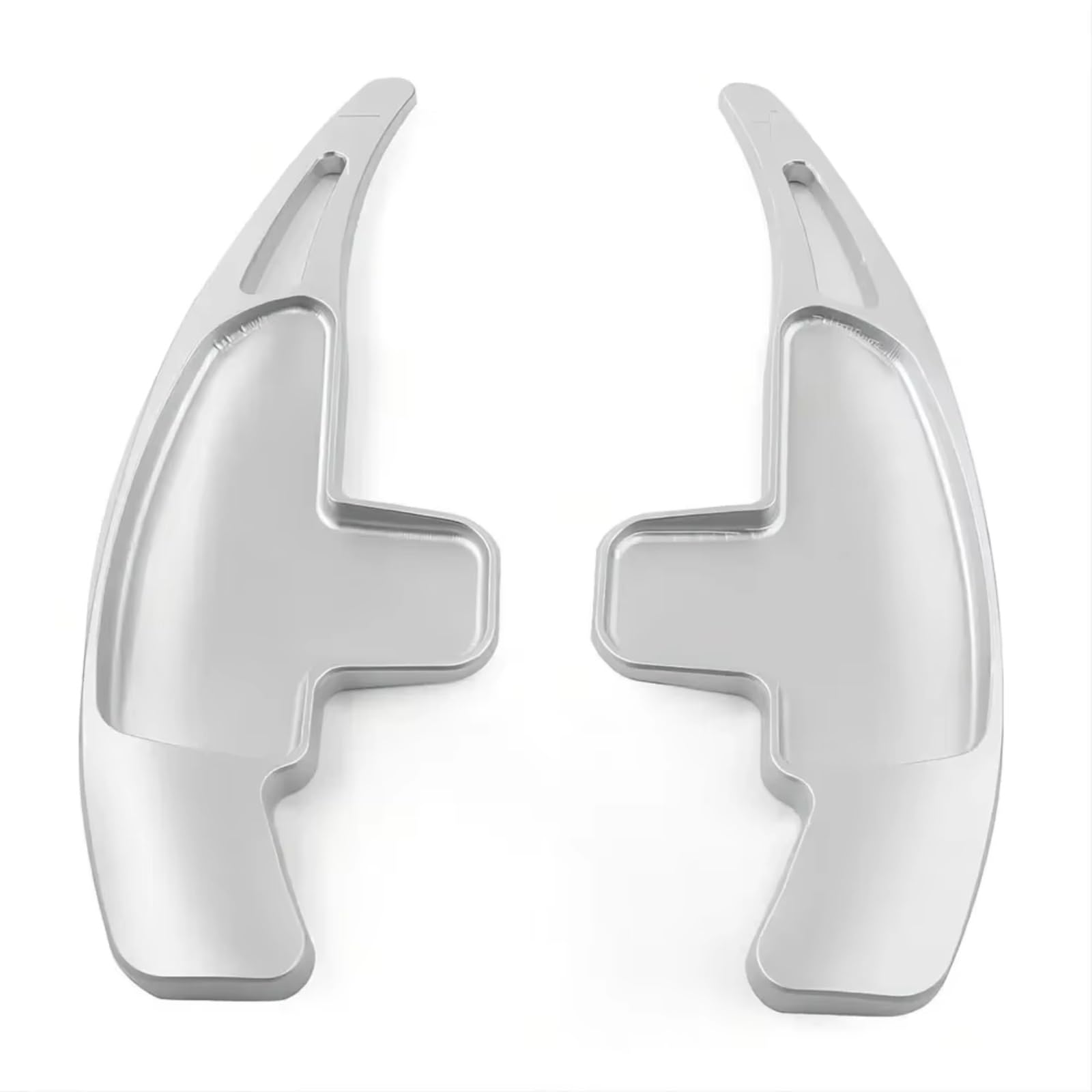 ZTGUIOQ Paddle Shifter Extensions Compatible with Benz for AMG C63 E43 A45 C65 GLA45 CLS63 SL65 ML63 GL63 Car Steering Wheel Paddle Shifters Extension(Silver)