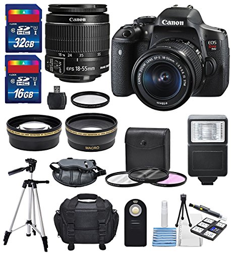 Canon EOS Rebel T6i + EF-S 18-55mm IS STM Lens Kit + Deluxe Bundle (14 Items) Canon EOS Rebel T6i + EF-S 18-55mm IS STM Lens Kit + Deluxe Bundle (14 Items)