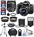 Canon EOS Rebel T6i + EF-S 18-55mm IS STM Lens Kit + Deluxe Bundle (14 Items)
