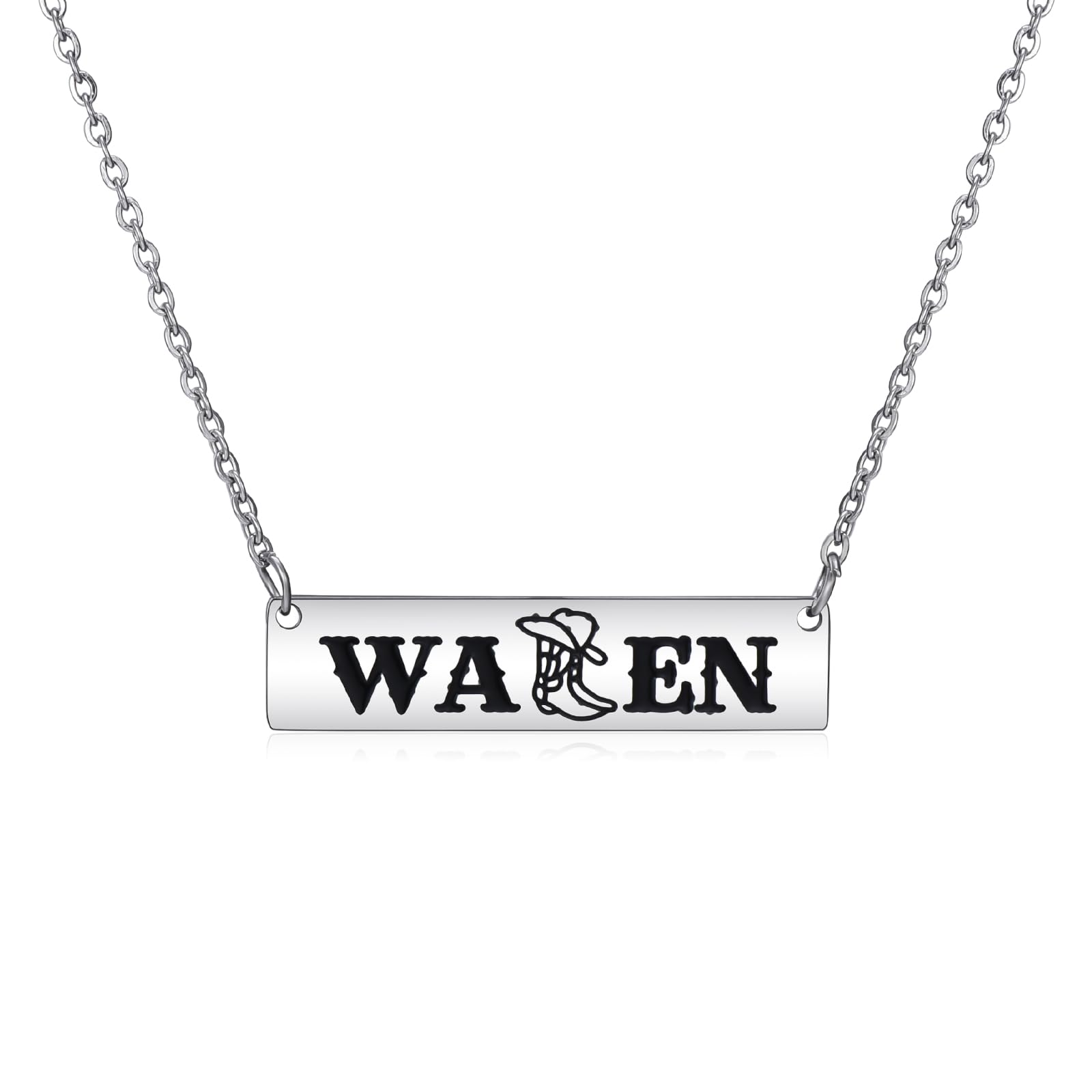 Country Music Necklace Stainless Steel Western Women Gift Singer Boot BecklaceWomen Gift