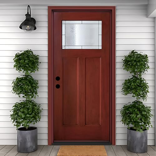 Exterior Fiberglass Door 36 x 80'', Front Door Right-Hand Inswing