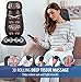 Zyllion Shiatsu Neck and Back Massager with Heat for Chair - 3D Electric Full Body Kneading Deep Tissue Massage Pad with Seat Cushion Vibration for Muscle Pain Relief, Black, ZMA-33