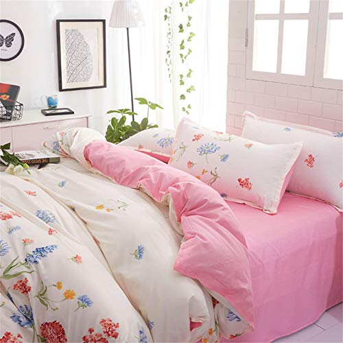Housse de couette microfibre confortable et parure de lit 4 pièces douce - 3