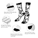 Black And White Skulls Casual Funny Funky Novelty Fashion Socks For Men Women