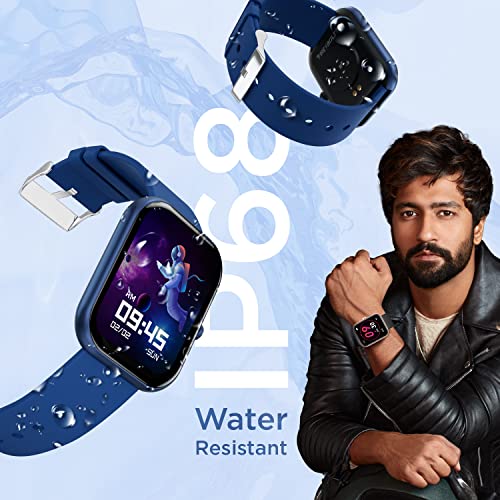 Image of Fire-Boltt Dazzle 1.83 inch Smartwatch Full Touch Largest Borderless Display & 60 Sports Modes (Swimming) with IP68 Rating, Sp02 Tracking, Over 100 Cloud Based Watch Faces (Navy Blue)