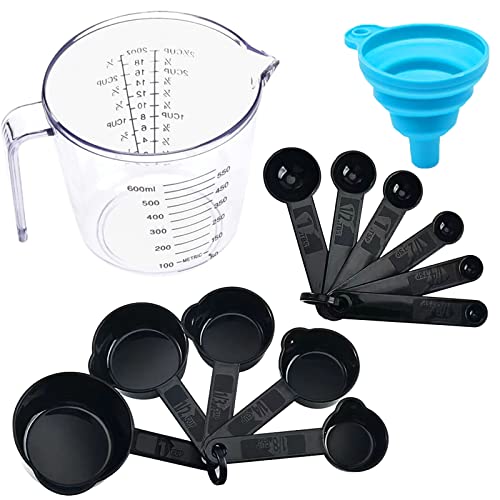 Reviews de Juegos de cucharas medidoras de esta semana. 47 RabbitStorm Juego de 13 Cucharas y Tazas Medidoras para Medir Especias e Ingredientes Líquidos para Cocinar y Hornear