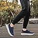 Mens Slip On Fashion Sneakers Comfort Hands Free Oxford Walking Shoes with Arch Support Casual Lightweight Mesh Breathable Chunky Sneakers Soft Sole Diabetic Shoes Comfortwear Unisex Blue