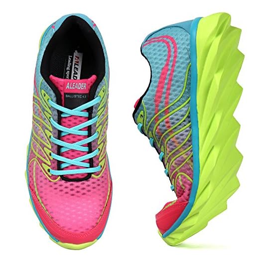 ALEADER Women's Running Shoes Fashion Walking Sneakers Pink 8 D(M) US