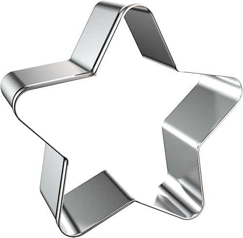 Miniatura 4 de Stars - Juego de cortadores de galletas grandes de 5 pulgadas, 4 pulgadas, 3 pulgadas, 2 pulgadas, moldes redondeados de forma de estrella de
