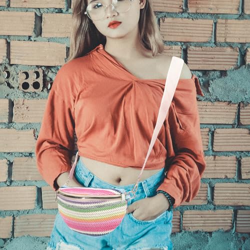 Riñonera material PP mujer estilo bohemio diseño simple 5
