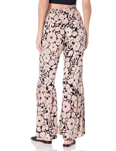 Angie Women's Printed Flare Ruffle Bellbottom Pants2