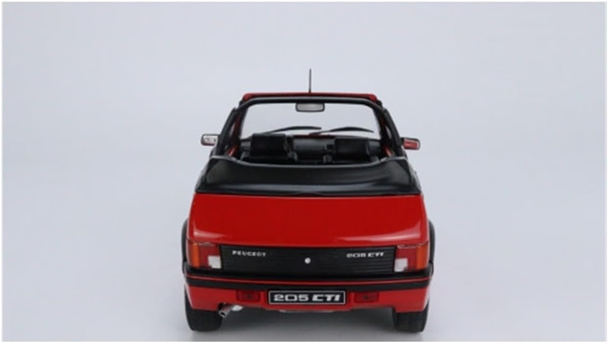1:18 for Peugeot 205 GTI MK1 1989 Miniature Model Cars Classic Vintage Collectible Enthusiasts Gift Red Vehicles