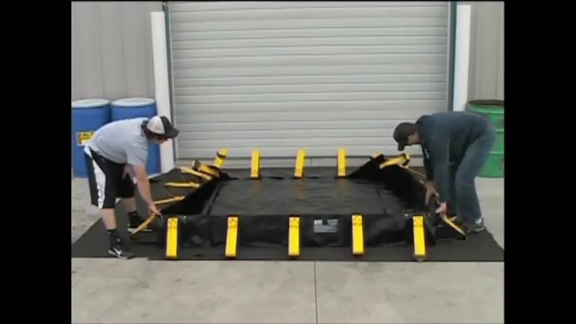 Image of 8'x10'x12 inch Quick Snap Spill Containment Berm