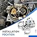 YIBEICO Fuel Injection Pressure Regulator Set for Chevy Blazer Express 2500 C1500 C2500 C3500 K1500 K2500 K3500 1993-1996,for Suburban Tahoe Yukon C1500 C2500 C3500 Replace 19143609 17112907
