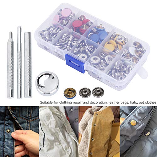 Ferramenta de pressão de couro, kit de fixação de pressão, alta qualidade durável 1 conjunto colorid