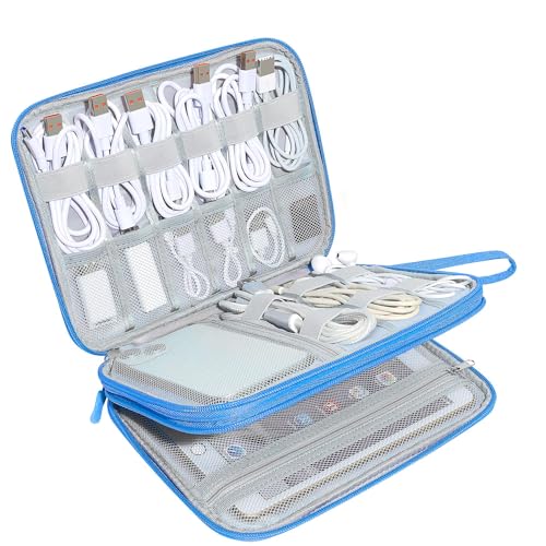 CILLA Electronics Organizer Travel, Travel Cord Organizer Case, Compact Electronics Accessories Bag for Cable, Cord, Charger, Phone